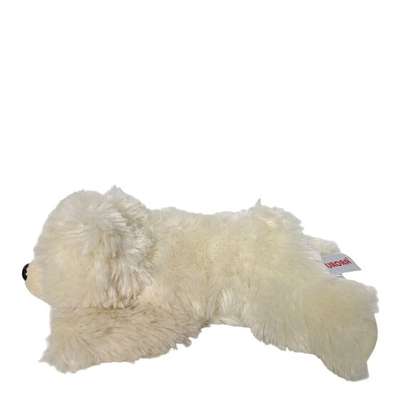 Aurora Mini Flopsie White Polar Bear Laying Down Stuffed Animal Plush Toy 9” - Picture 5 of 9